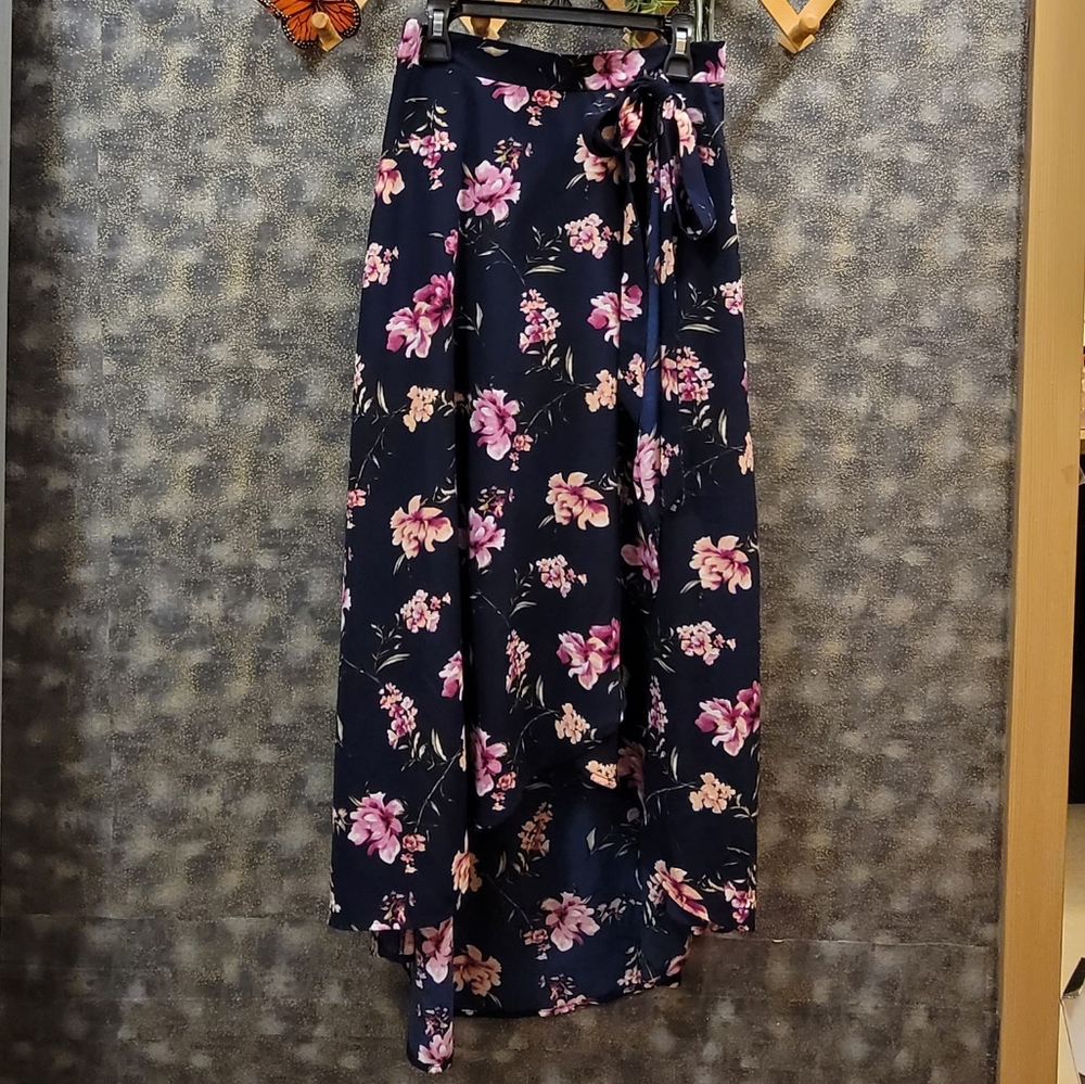 Floral Wrap Skirt